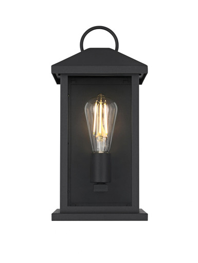 Neil 1 Light Outdoor Wall Mount 14 Inch Tall and 7 Inch Wide by Elegant - OD411W14BK