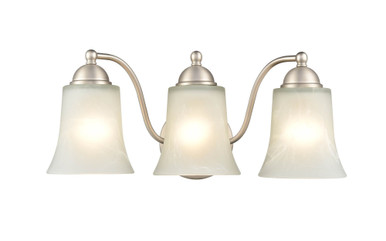 Abelia 3 Light Bath Vanity 8 Inch Tall and 18 Inch Wide by Millennium - 9333