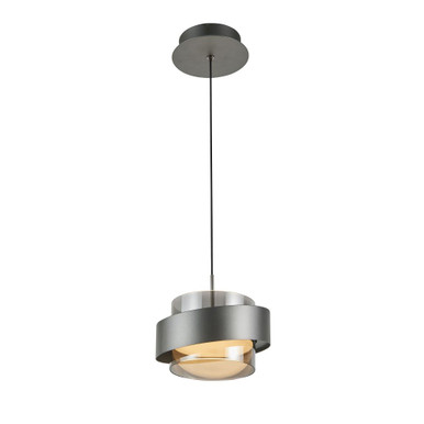 Axis 10W 1 LED Pendant 8.5 Inch Tall and 7.75 Inch Wide by Artcraft - AC6980GR