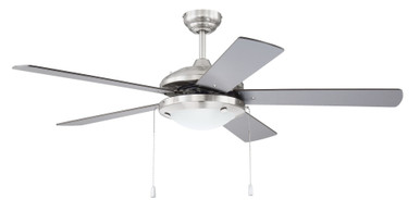 Nikia Ceiling Fan with Light Kit 52 inches wide by Craftmade - NIK52BNK5