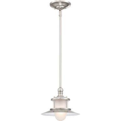 New England 1 Light Small Pendant by Quoizel - NA1510BN