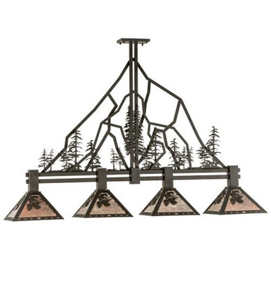 Tall Pines 4 Light Island Pendant 41.75 x 11.5 Inches by Meyda Tiffany - 143959