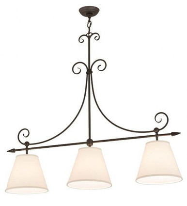 Marselle Textrene 3 Light Island Pendant 41.5 x 10 Inches by Meyda Tiffany - 178065