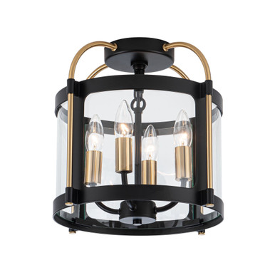 Aurelia 4 Light 13 Inch Wide Flush Mount by Artcraft - AC11513BB