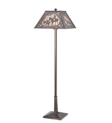 Fox Hunt  2 Light Floor Lamp 60 Inch H and 24 Inch W by Meyda Tiffany - 110194