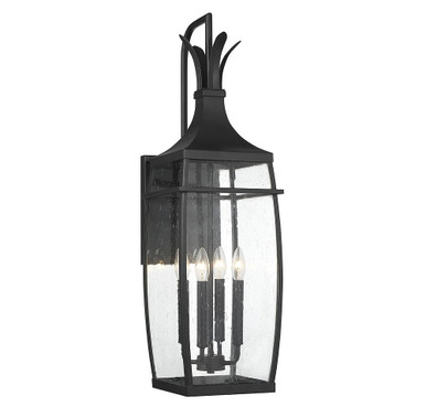Montpelier 4 Light Outdoor Wall Lantern by Savoy House - 5-764-BK