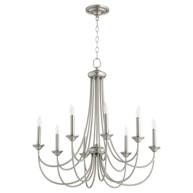 Brooks 8 Light Large Chandelier by Quorum 6250-8-86 - 6250-8
