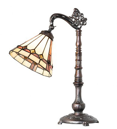 Belvidere 1 Light Bridge Arm Table Lamp 20 x 8 Inch by Meyda Tiffany - 244793