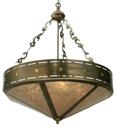 Craftsman Target 4 Light Inverted Pendant 40.5 x 30 Inches by Meyda Tiffany - 23633