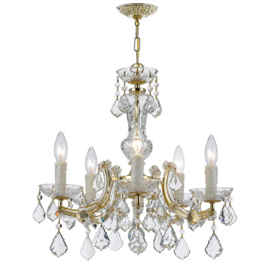 Maria Theresa 5 Light Small Chandelier by Crystorama 4376 - 4376