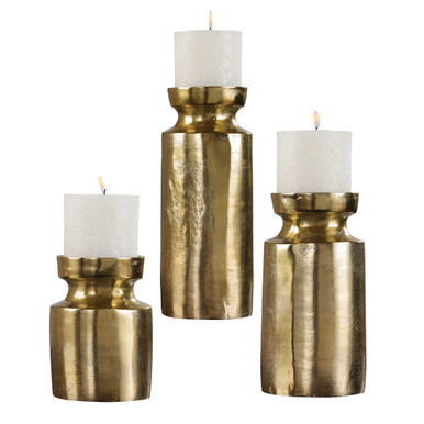 Amina 13 Inch Candleholder (Set of 3) by Uttermost - 18958