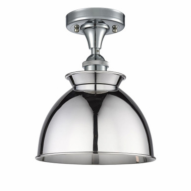 Bare Bulb 1 Light Semi Flush Mount 5.5 Inch X 4.5 Inch Wide by Innovations - 516-1C-PC-M14-PC