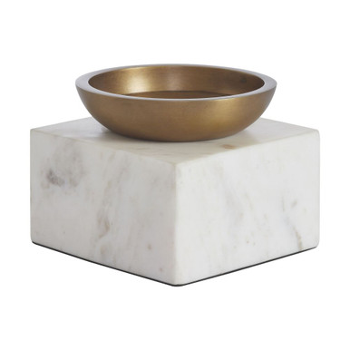 Carvella Candle Holder 4.72 Inch Tall and 5.12 Inch Wide by Renwil Inc - CAN197