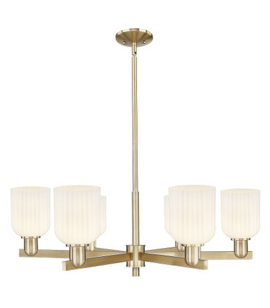Bridal Veil 6Light Stem Chandelier 11 Inch X 34.75 Inch Wide by Innovations - 716-6CR-G559-5_P