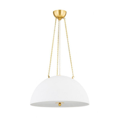 Chiswick 3 Light Large Pendant by Hudson Valley - MDS1100-AGB/WP