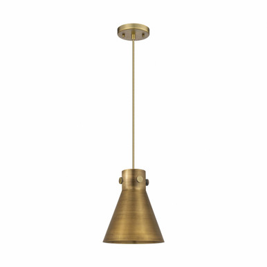Newton Cone 1 Light Metal Shade Small Pendant 8 Inch Wide by Innovations - 410-1PS-M411-8
