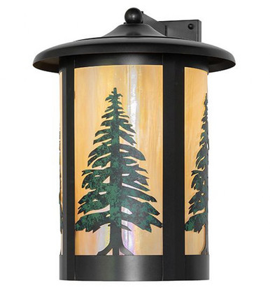 Fulton Tall Pines 1 Light Wall Sconce 17 x 12 Inches by Meyda Tiffany - 267290
