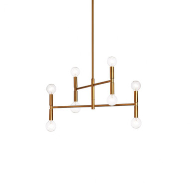 Ava 8 Light Small 2 Tier Chandelier by Dainolite - AVA-188C