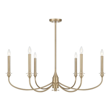 Coventry 6 Light Chandelier 13.75 Inch Tall and 40 Inch Wide by Savoy House - 1-1500-6