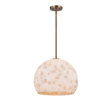 Alabaster Rocks 1 Light Large Pendant by Justice Design - ALR-6537
