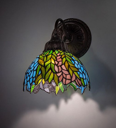 Tiffany Honey Locust 1 Light Wall Sconce 10 x 8 Inches by Meyda Tiffany - 270831