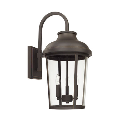 Dunbar 3 Light Outdoor Wall Lantern 26.5 Inch Wide by Capital - 927032