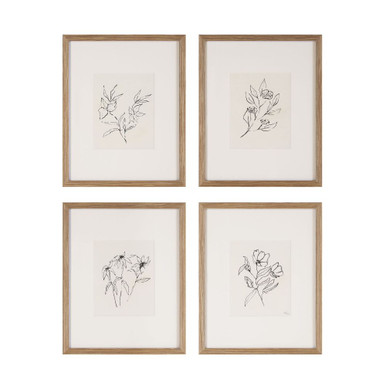 Palmela Wall Decor (Set of 4) 20 Inch Tall and 16 Inch Wide by Renwil Inc - PA0048