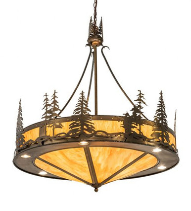 Tall Pines 6 Light Inverted Pendant 48 x 40 Inches by Meyda Tiffany - 215185