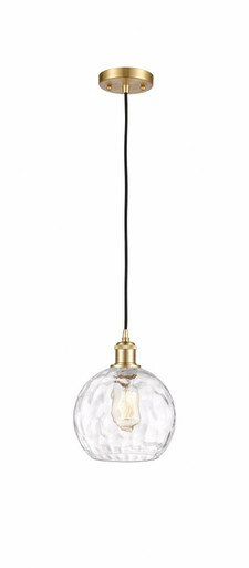 Athens Water Glass 1 Light Cord Hung Mini Pendant 10 X 8 by Innovations - 516-1P-SG-G1215-8