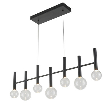 Terra 28W 7 LED Pendant 13 Inch Tall and 38.5 Inch Wide by Artcraft - AC6857BK