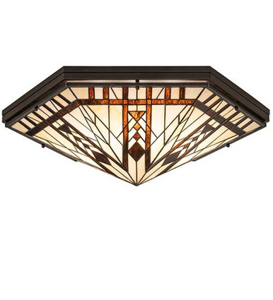 Sonoma 6 Light Flush Mount 8 x 28 In by Meyda Tiffany - 272026