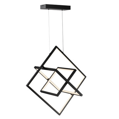 Graymar 24W 3 LED Light Large Pendant by Artcraft - AC7627BK