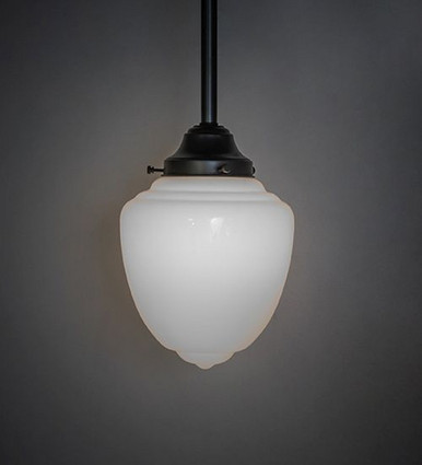 Revival Schoolhouse Lancaster Globe 12W LED Pendant 24 x 8 Inch by Meyda - 251781