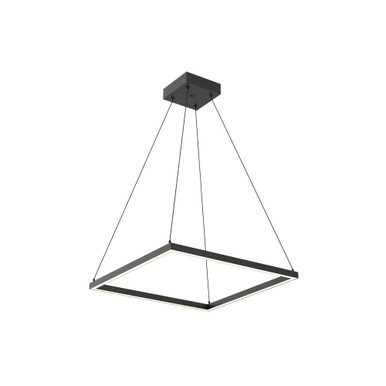 Piazza 50W LED Pendant 1.38 Inch Tall and 23.63 Inch Wide by Kuzco - PD88124-BK-UNV-010