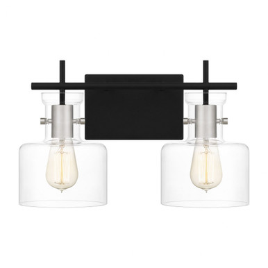 Pensbury 2 Light Vanity Light by Quoizel - PEN8616MBK