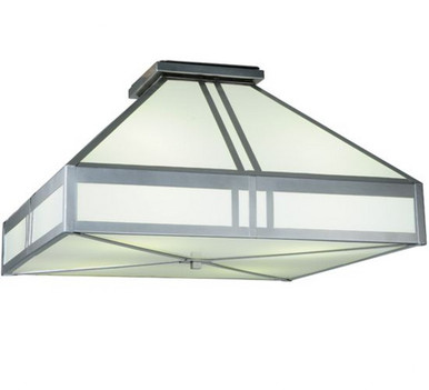 Whitewing 4 Light Square Flush Mount 21 x 51.27 In by Meyda Tiffany - 138445