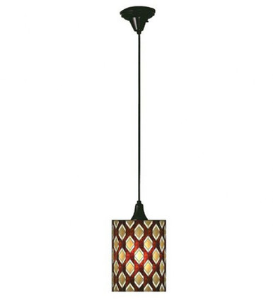 Diamonte 1 Light Mini Pendant 19 x 9 Inches by Meyda Tiffany - 18917