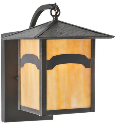Seneca Mountain View 1 Light Curved Arm Wall Sconce 13 x 9 Inch by Meyda - 63146
