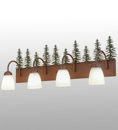 Tall Pines 4 Light Bath Vanity 13 x 35 Inches by Meyda Tiffany - 29486