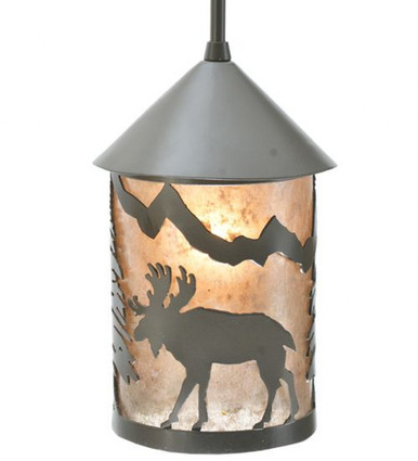 Lone Moose 1 Light Mini Pendant 36.5 x 6 Inches by Meyda Tiffany - 108462