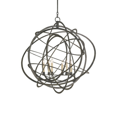 Genesis 6 Light Oversized Chandelier by Currey Company - 948G