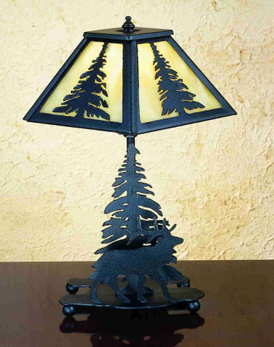Lone Elk Accent Lamp 14 Inch H and 10 Inch W by Meyda Tiffany 31397 - 31397