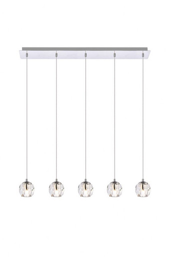 Eren 5 Light Mini Pendant by Elegant - 3505D32