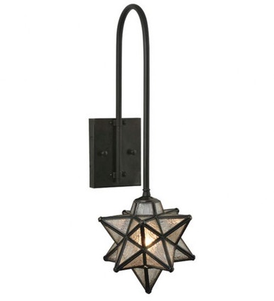 Moravian Star Clear Seeded 1 Light Wall Sconce by Meyda Tiffany - 119794