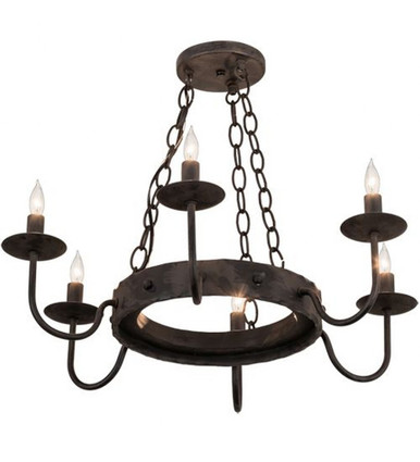 Edinburgh 6 Light Chandelier 18 x 24 Inches Wide by Meyda Tiffany - 213965