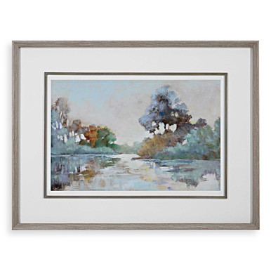 Morning Lake 39.25 Inch Framed Print by Uttermost - 41418