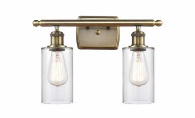 Clymer 2 Light Bath Vanity 9.88 Inch Tall X 13.88 Inch Wide by Innovations - 516-2W-AB-G802
