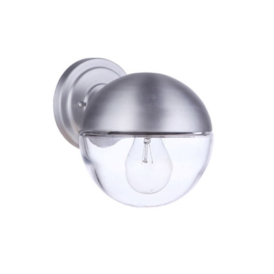 Evie 1 Light Outdoor Wall Lantern 7.25 Inch and 6.5 Inch Wide by Craftmade - ZA3404-SA