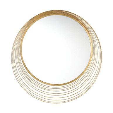 Cecile Mirror 34.75 Inch Tall and 34.75 Inch Wide by Crystorama - CEC-M770-GA