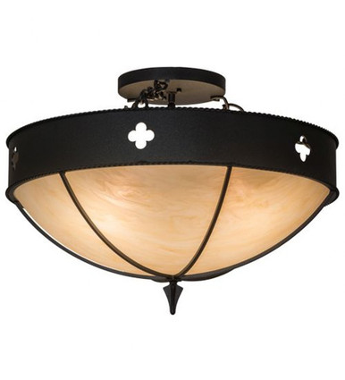 Sabrina 4 Light Semi Flush Mount 18 x 24 Inches by Meyda Tiffany - 164003